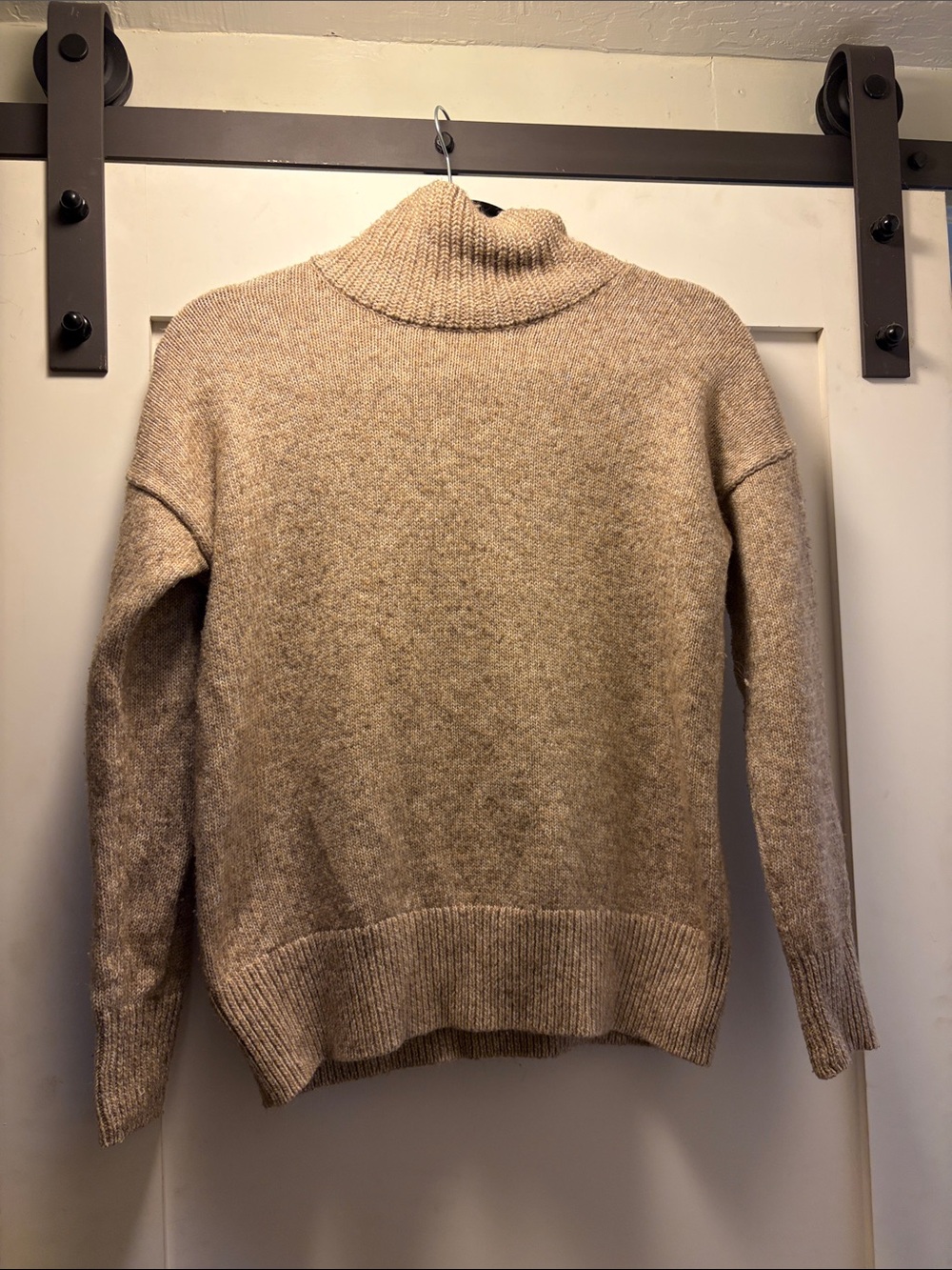LOFT Neutral Beige Turtleneck Sweater